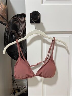 SHEIN Mauve Triangle Bikini Top